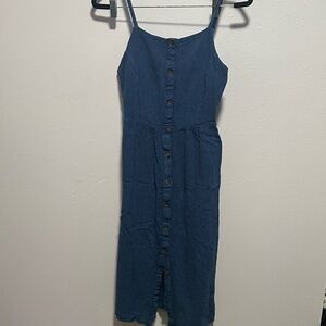 Old Navy Blue Denim style Midi Dress